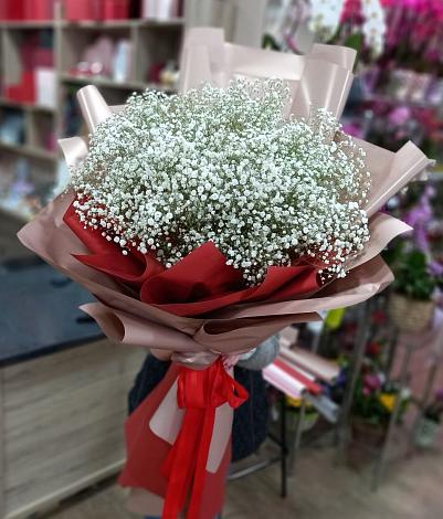 Букет цветов из: Гипсофила в Николо-Березовка